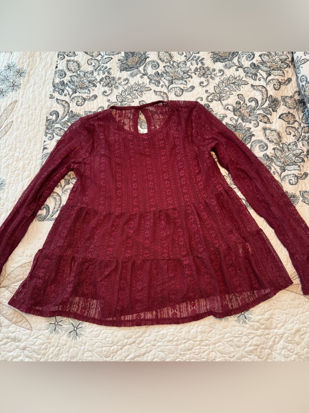 Art Class lace top with under tank size XL